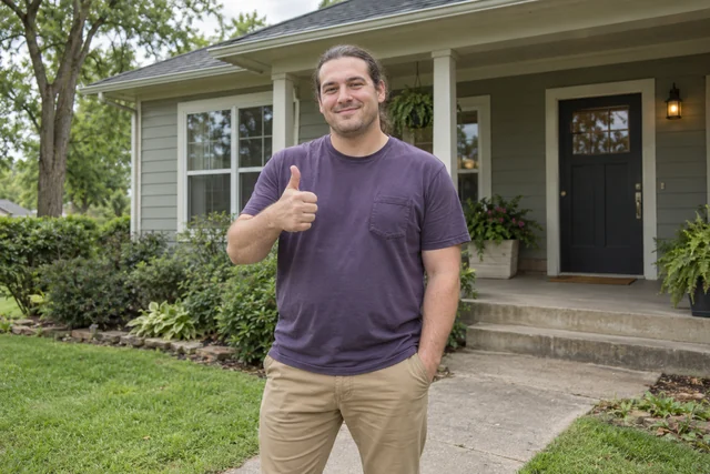 Person giving a thumbs up