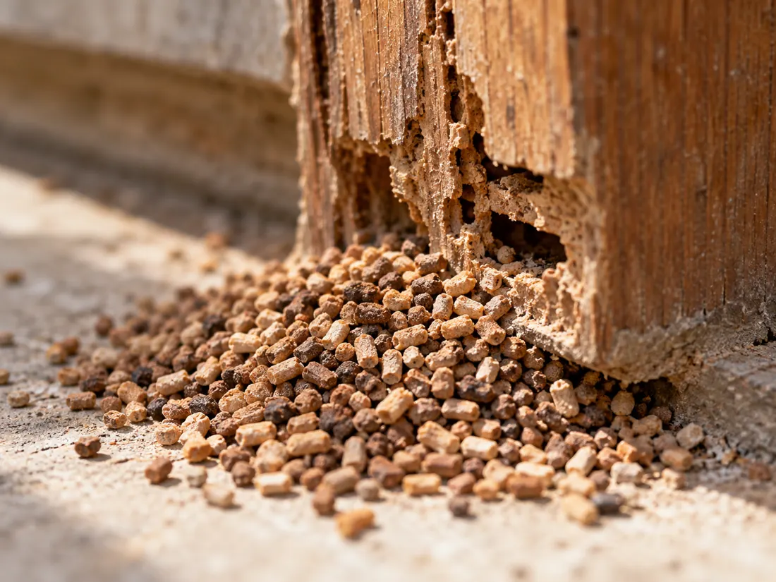 Drywood termite pellets